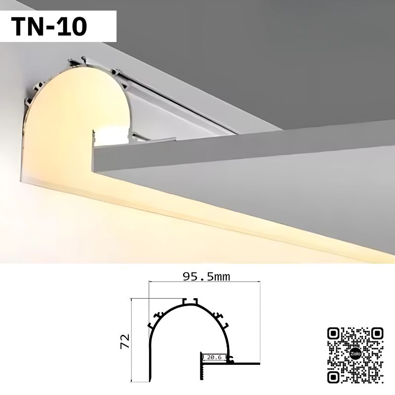 Thanh Nhôm Phào Chỉ Hắt Trần Lắp Âm 3m | TN-10